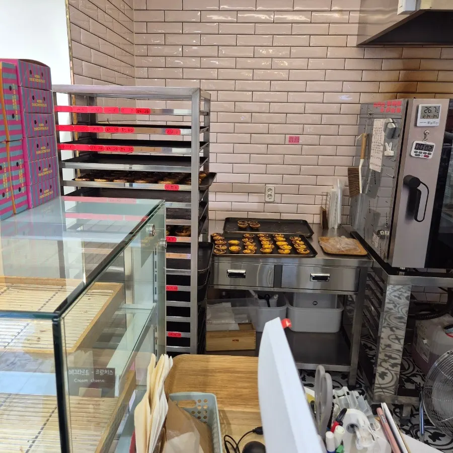 The counter at Doris Patisserie