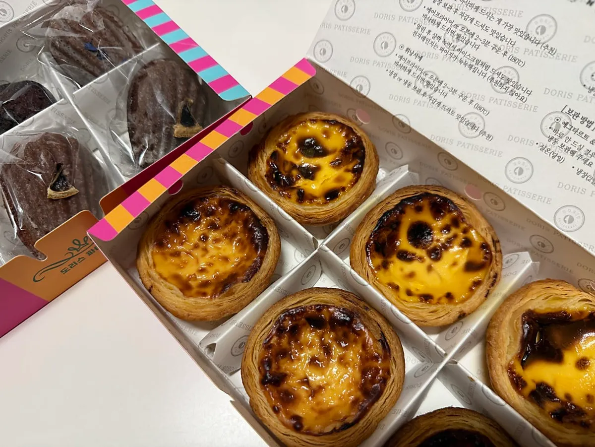 속초 중앙시장 도리스파티셰리 에그타르트