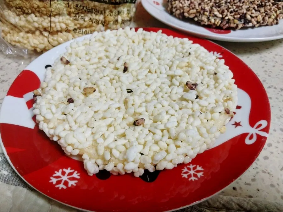 Close-up of crispy gangjeong texture
