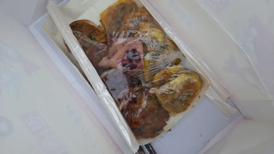 속이 꽉 찬 오징어순대 단면