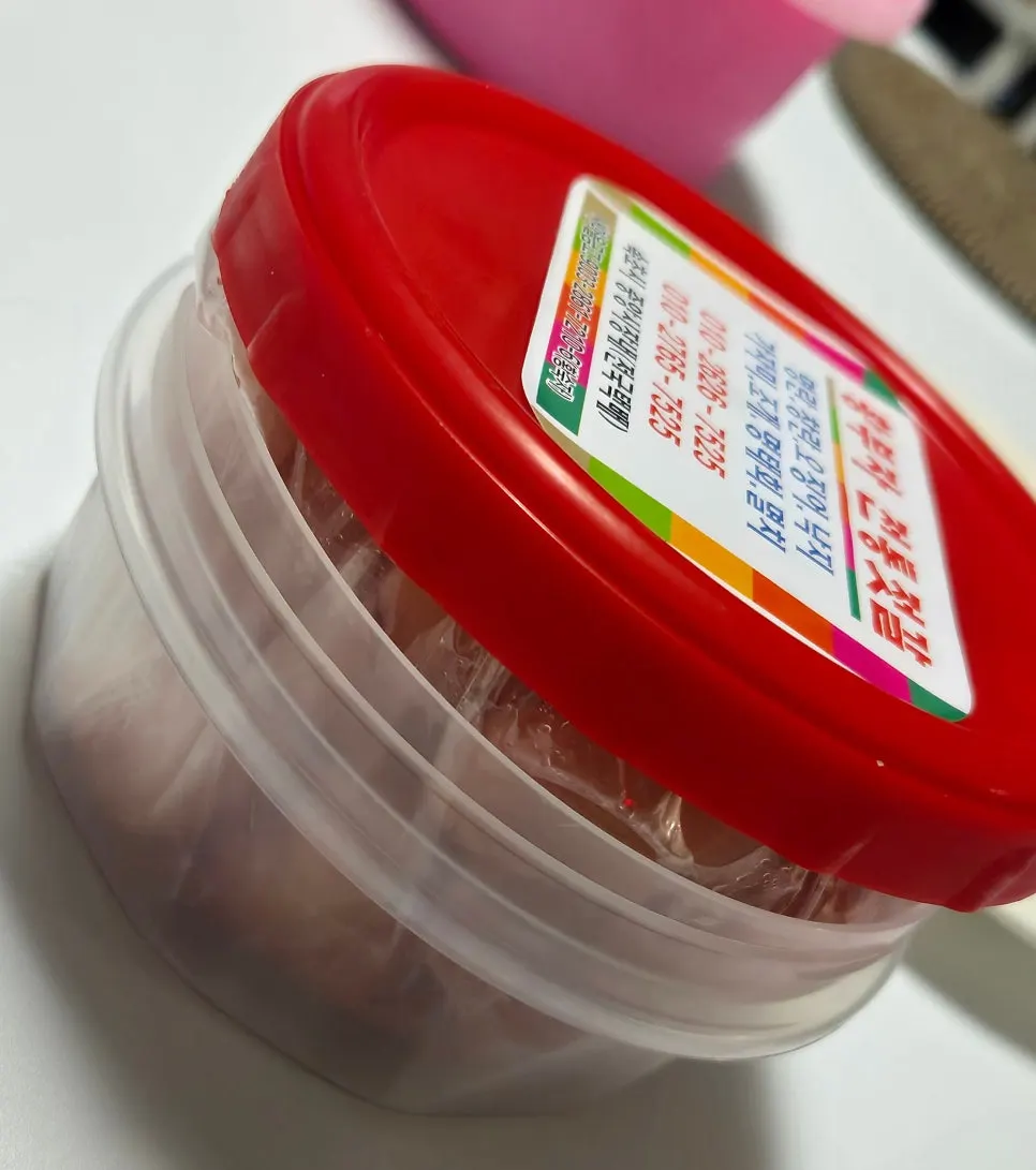 Salted seafood package with an ice pack inside