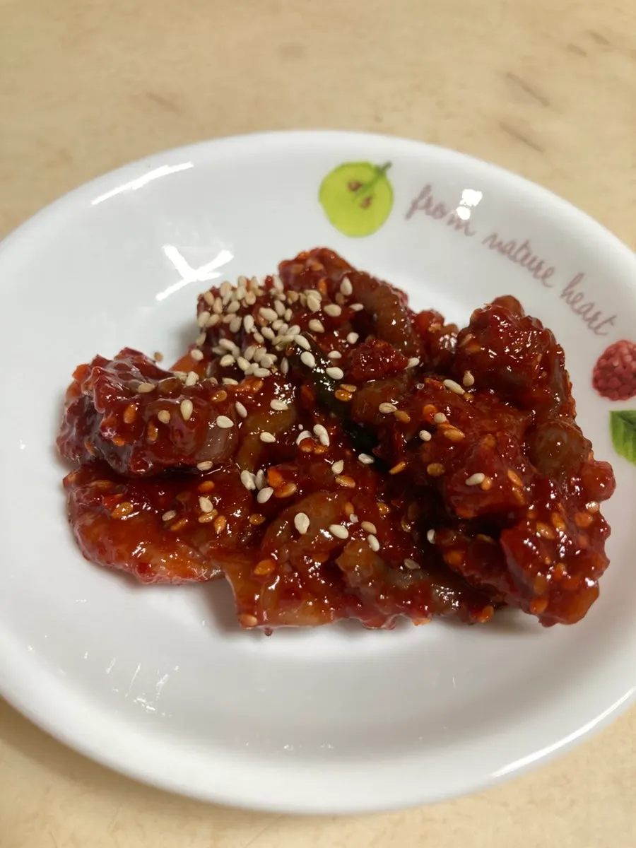 반찬으로 담은 명태회무침
