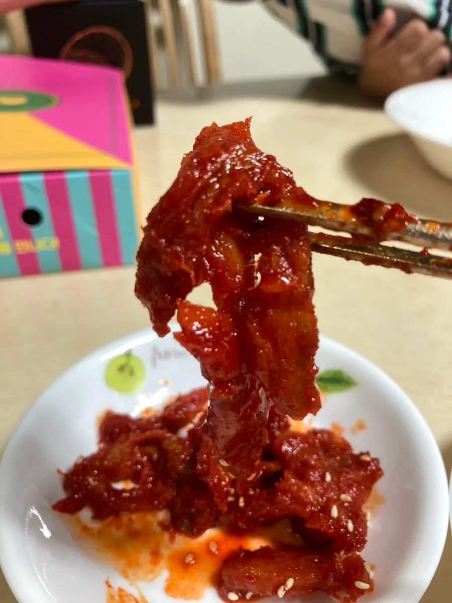 집에서 만든 명태회무침 회냉면