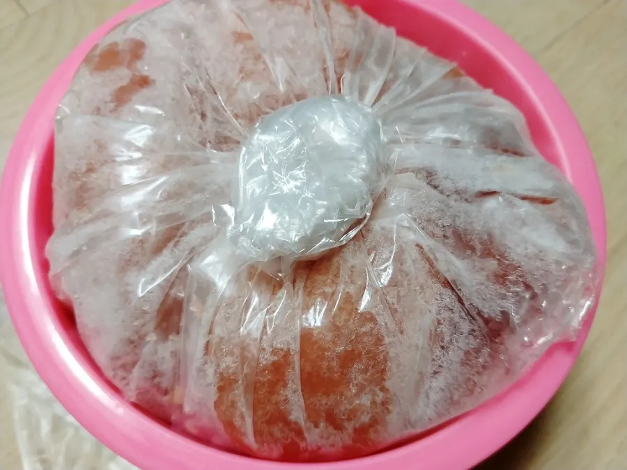 냉동 보관 후 꺼낸 백명란