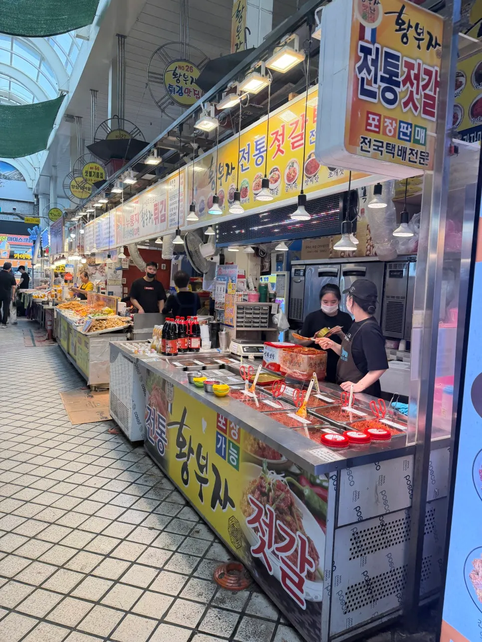 Exploring the salted seafood alley at Sokcho Central Market