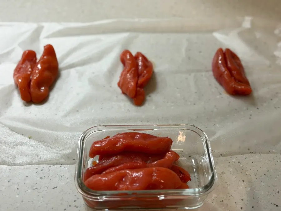 Sealed salted seafood package with an ice pack