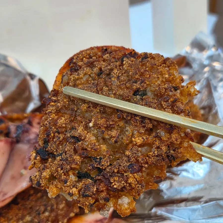 겉바속촉 누룽지오징어순대 단면