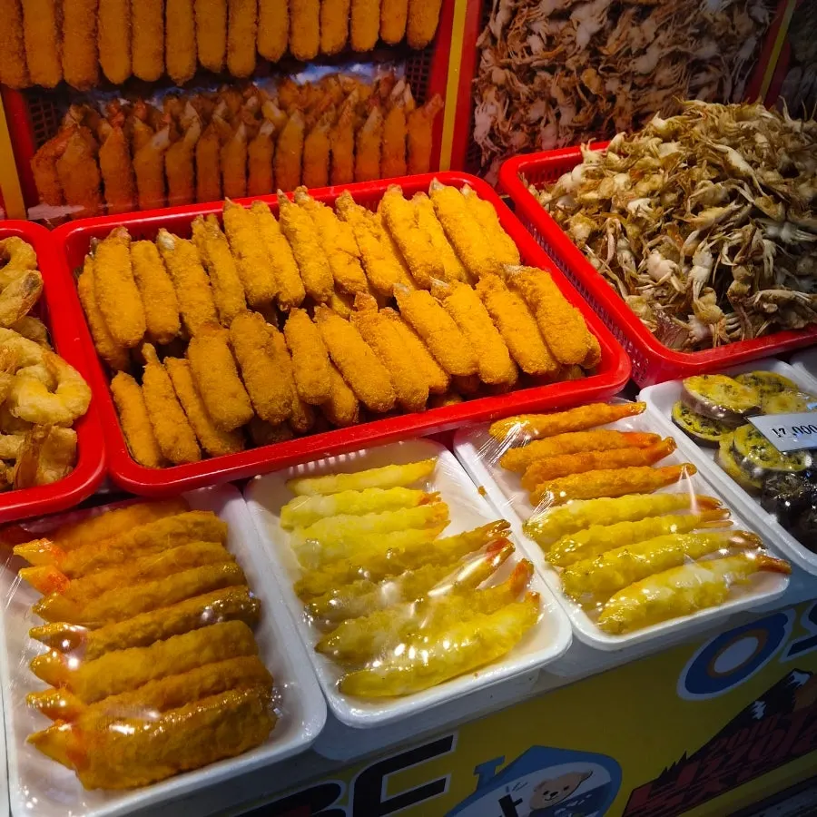 Hwangbuja Twigim fried seafood selection
