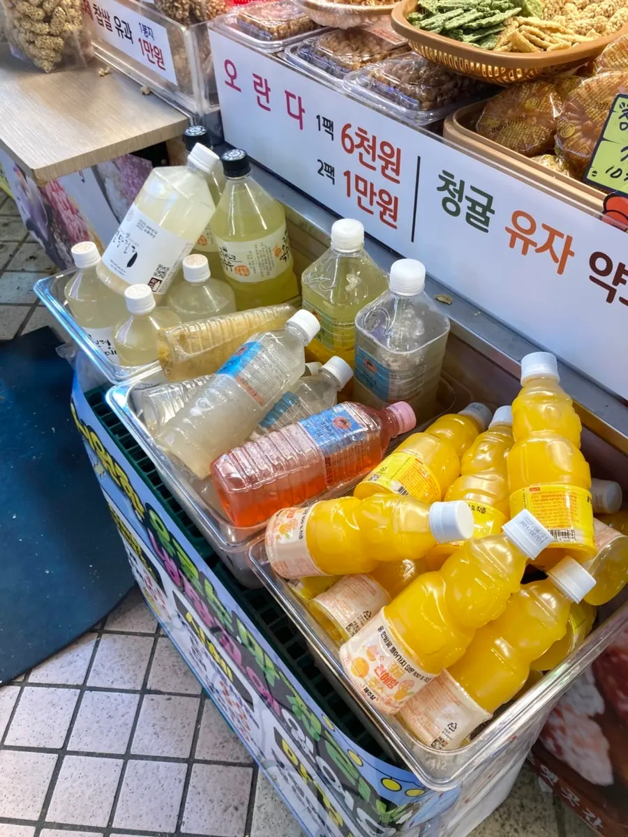 속초옛곳간 냉장 음료 진열대