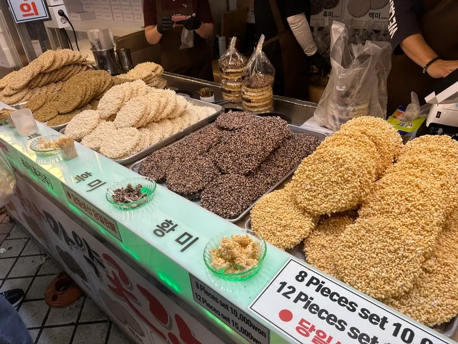 Sign explaining the aging process of the 5 grains