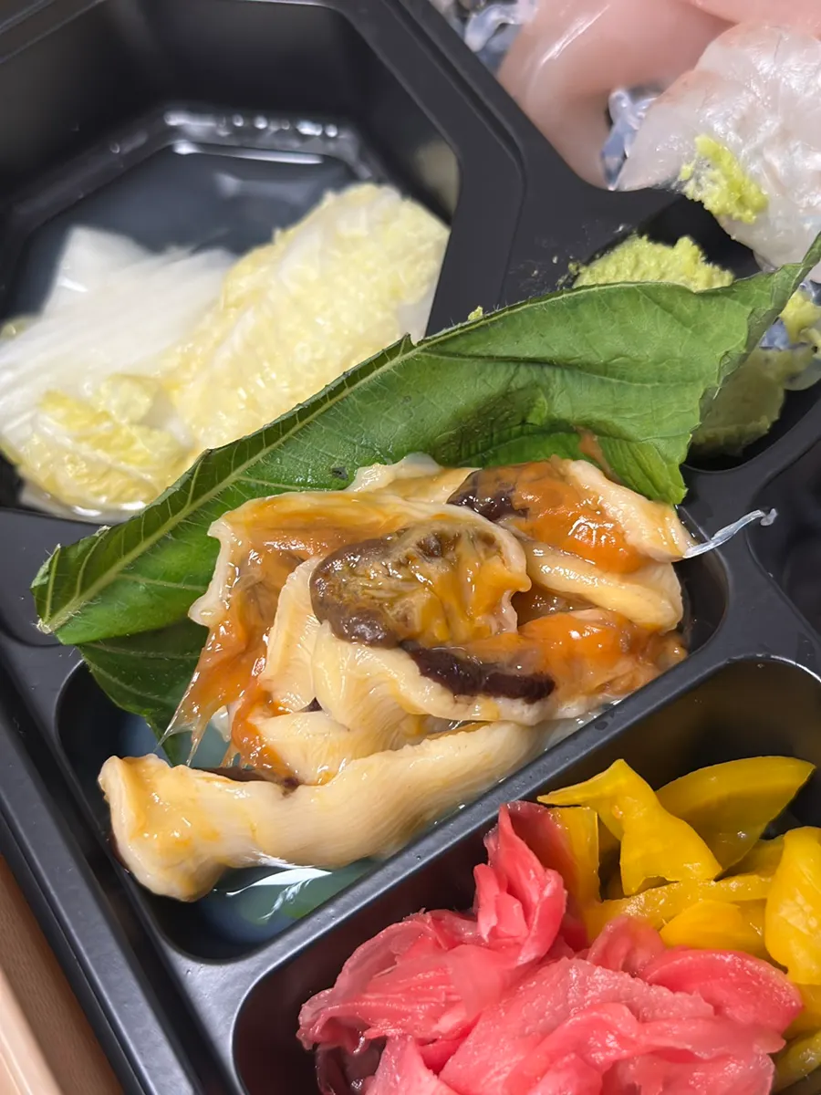 Sea squirt included in the assorted sashimi box