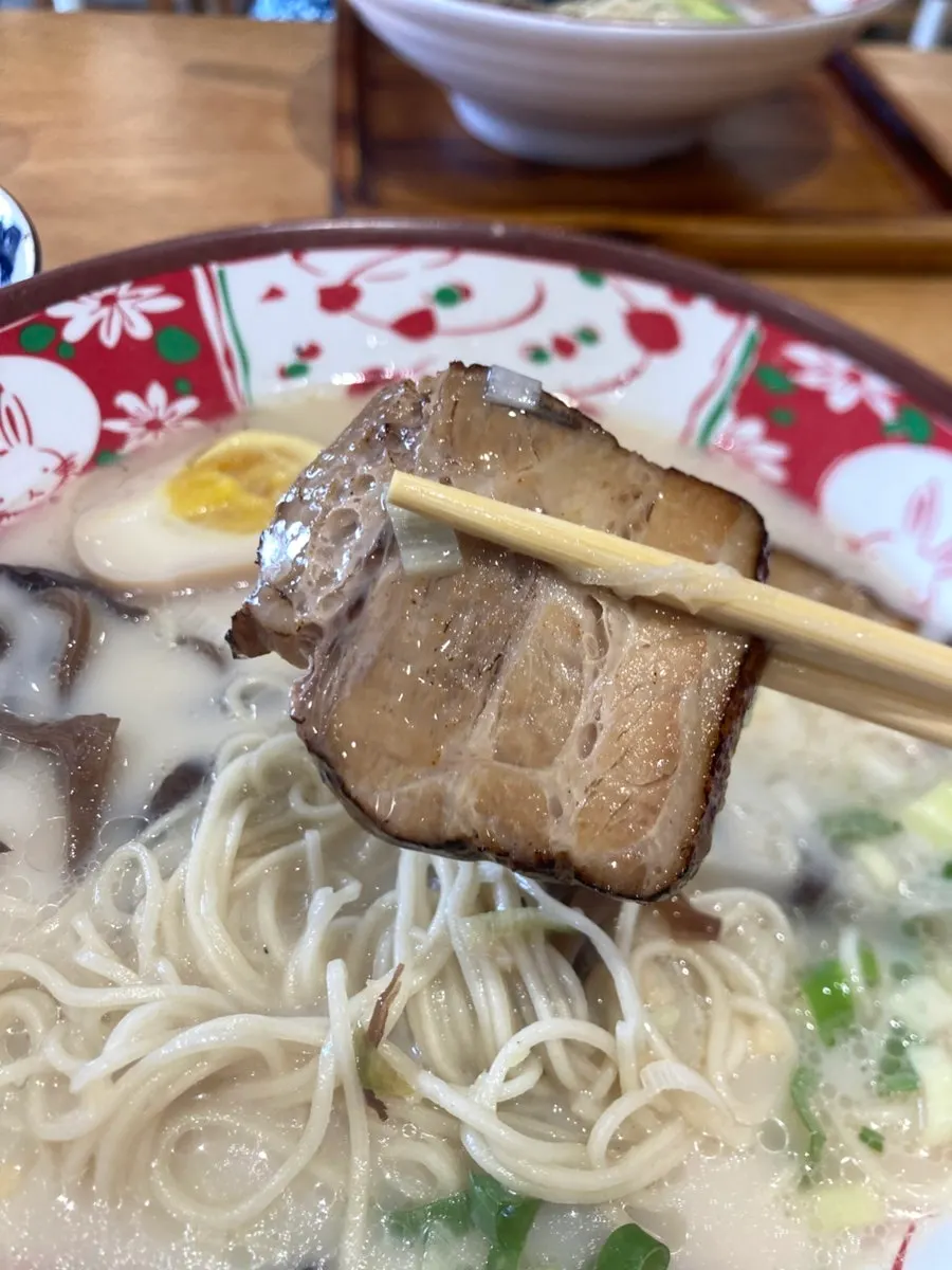 Tonkotsu ramen with rich broth