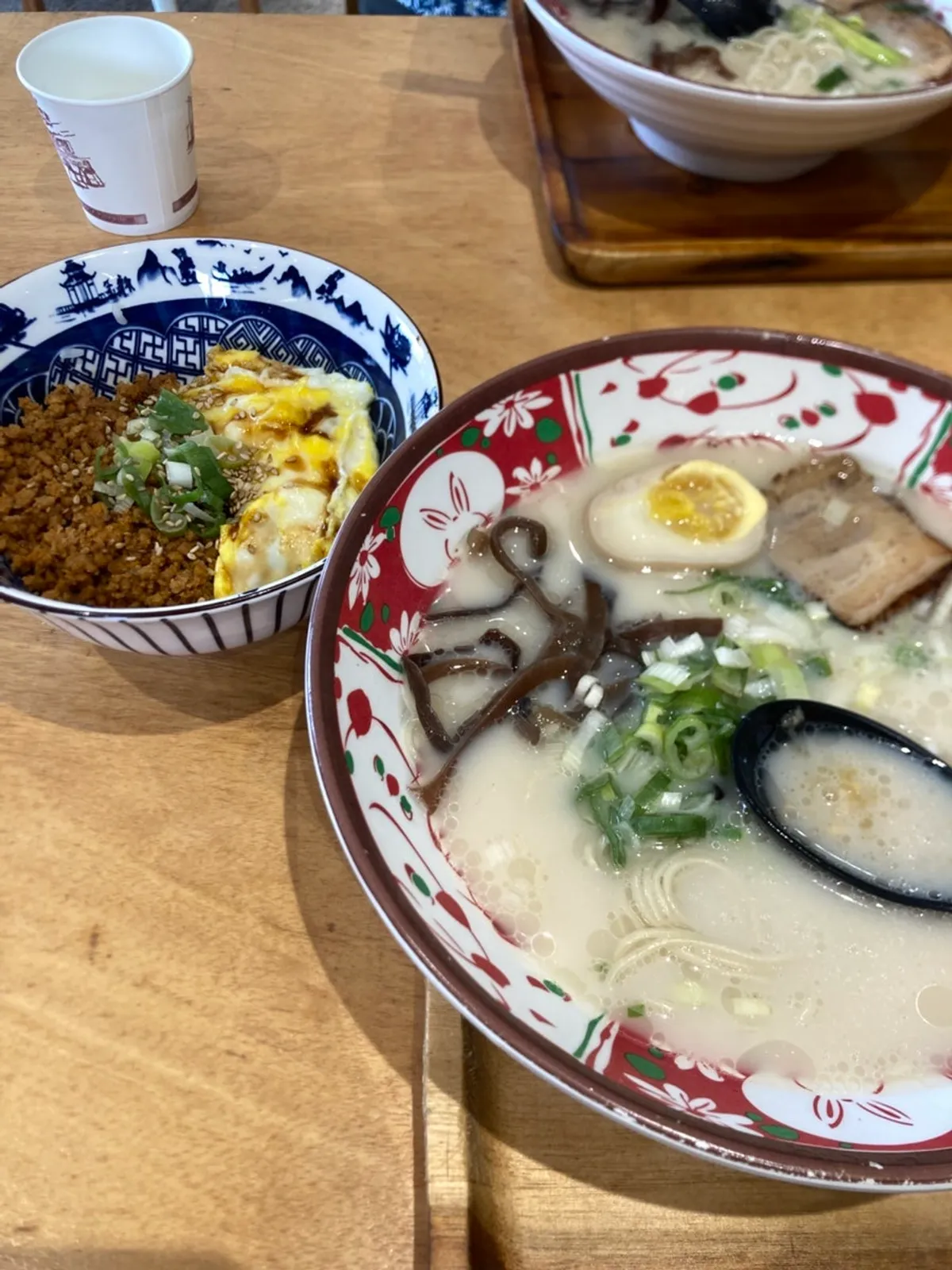 A meal at Ichiba Ramen with a child