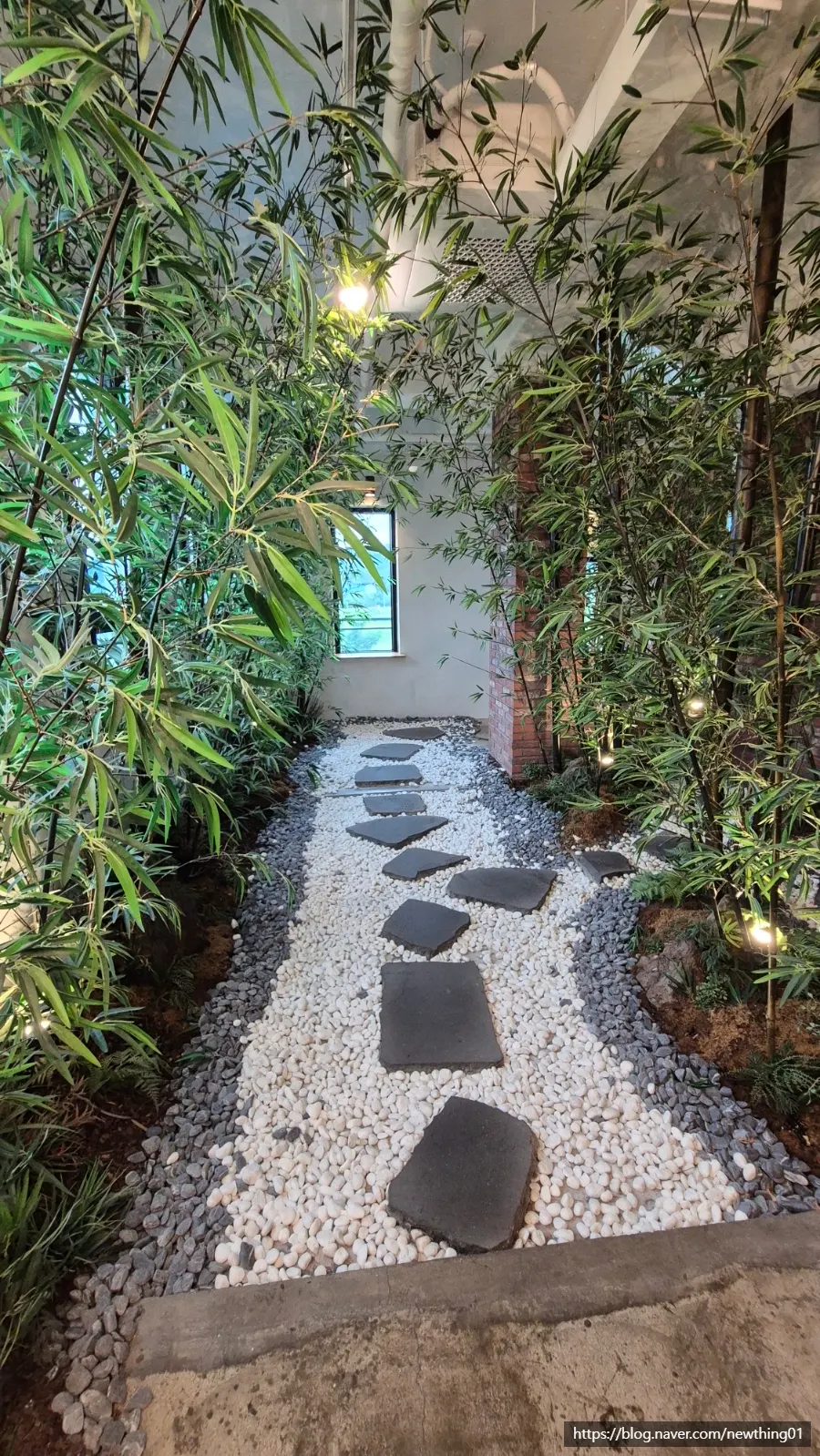 深山咖啡落地窗外的绿色山景