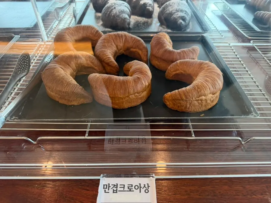 Desserts and bread choices at Cafe Neorae