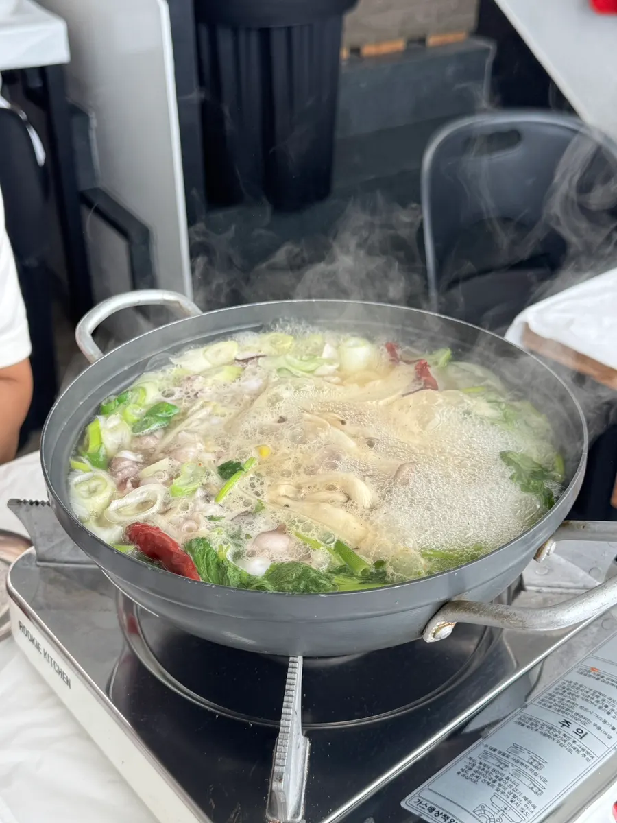 Bowl of rice to eat with the octopus dishes