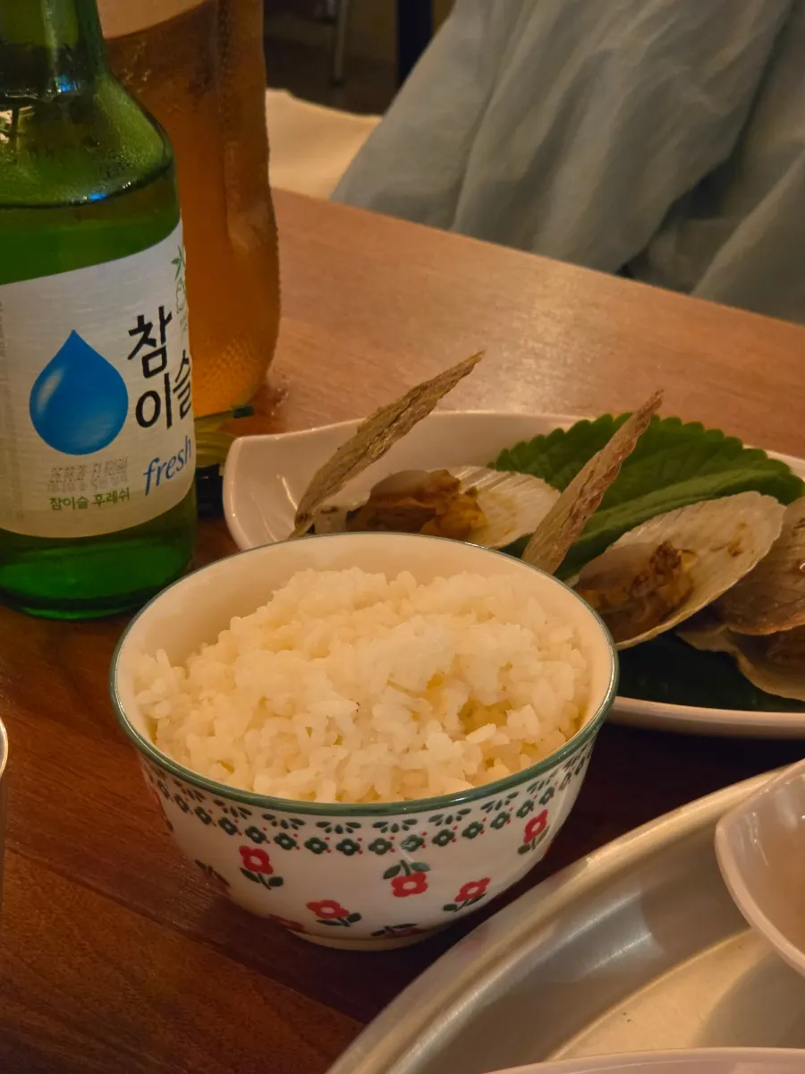 Scallop jeotgal and abai sundae with chojang sauce