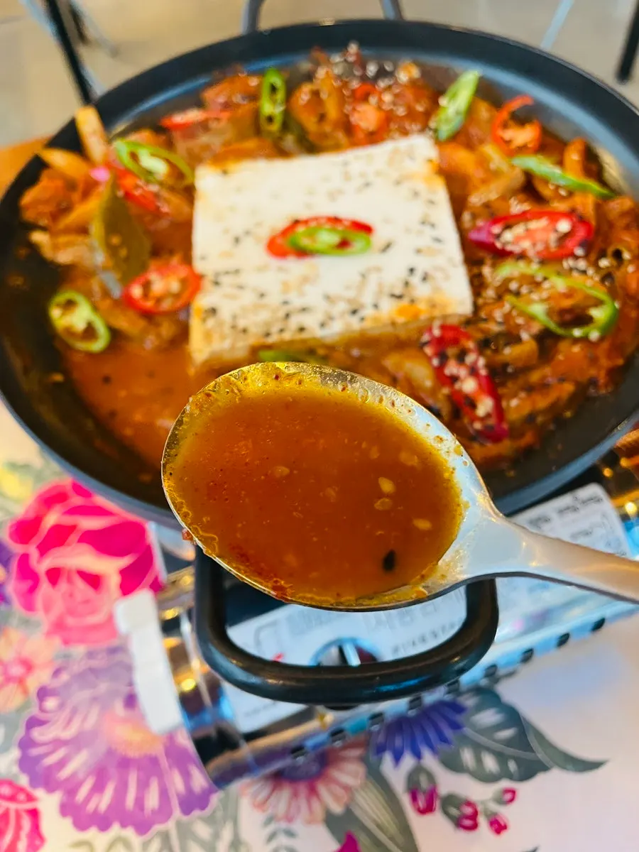 Whole tofu duruchigi packed with meat