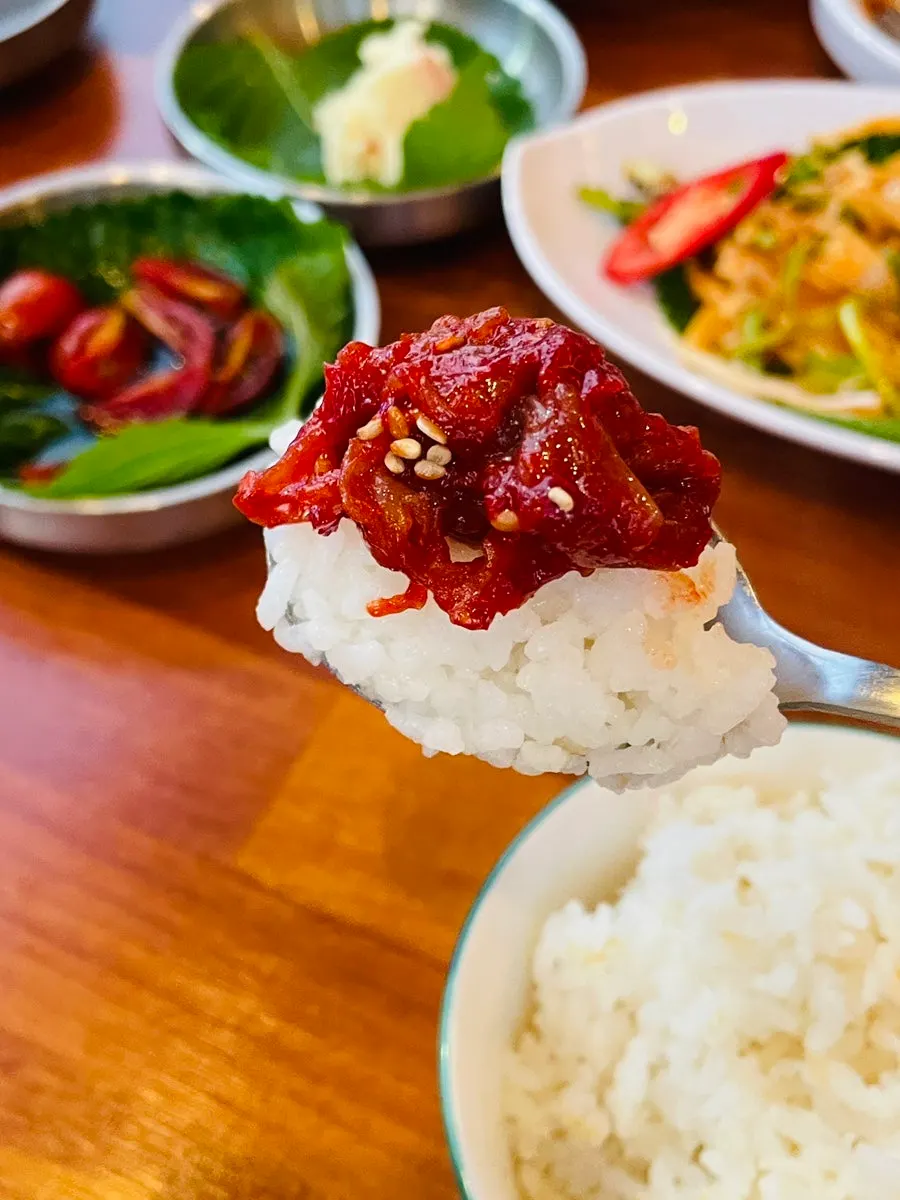 Rice mixed with the duruchigi