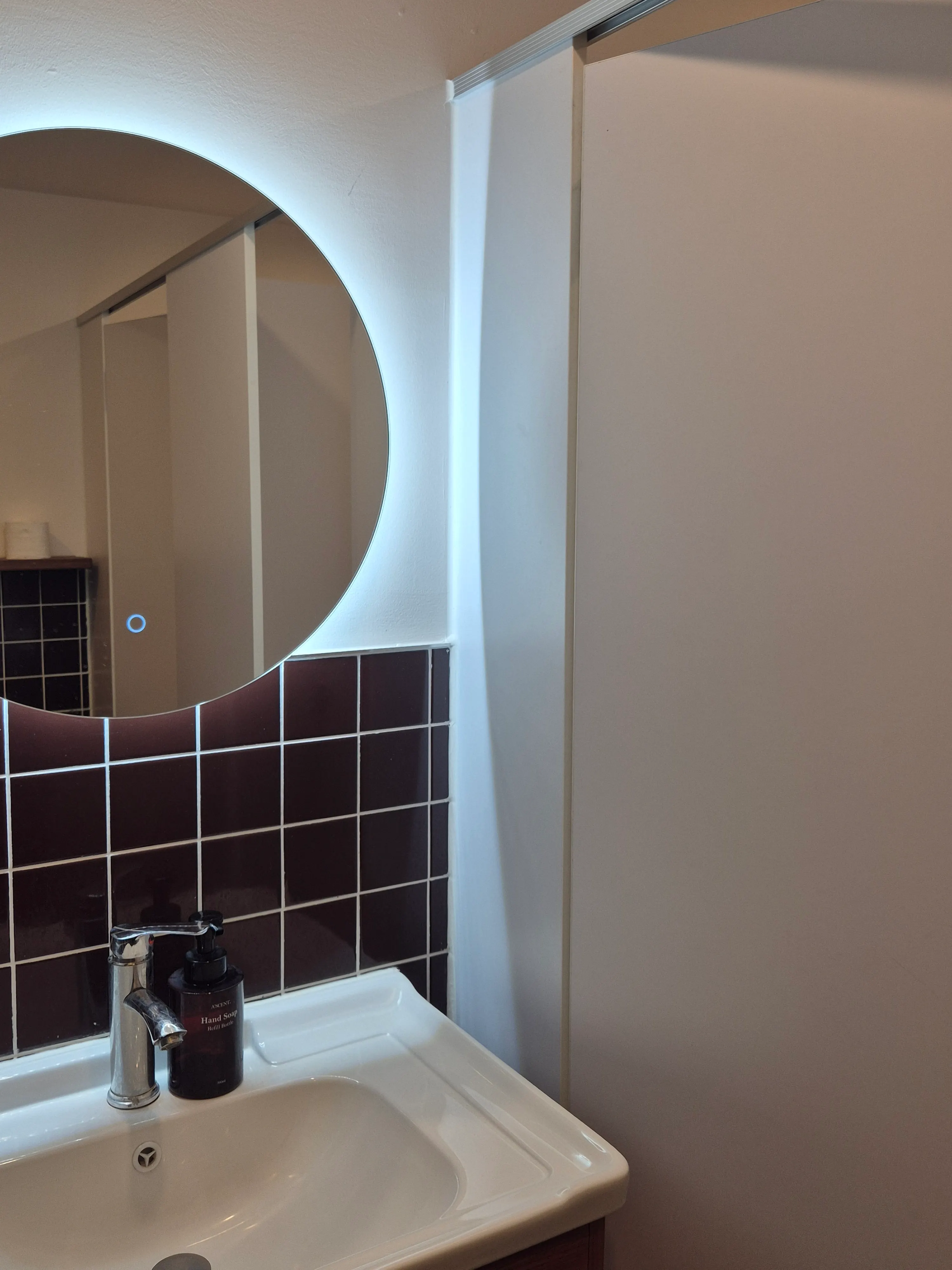 Restroom space inside the store