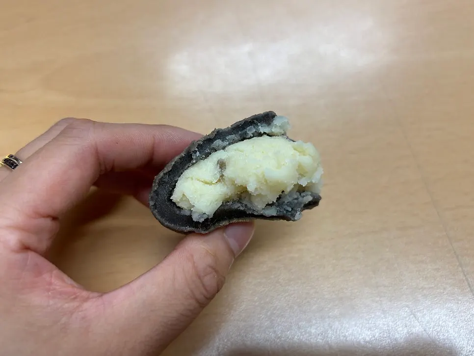 Cross-section of chewy potato bread