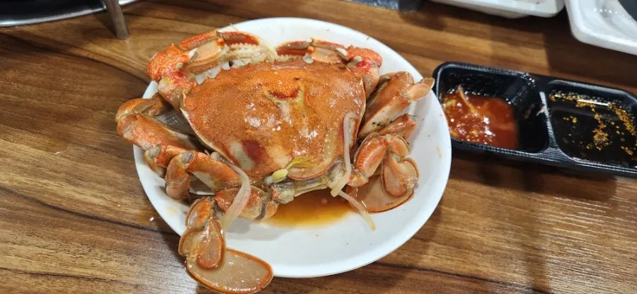 Seafood shabu pot with octopus