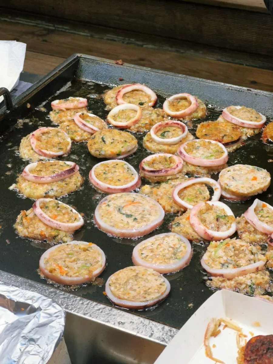 Packaged fried baby crab