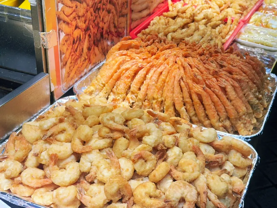 Frozen squid and sundae menu items