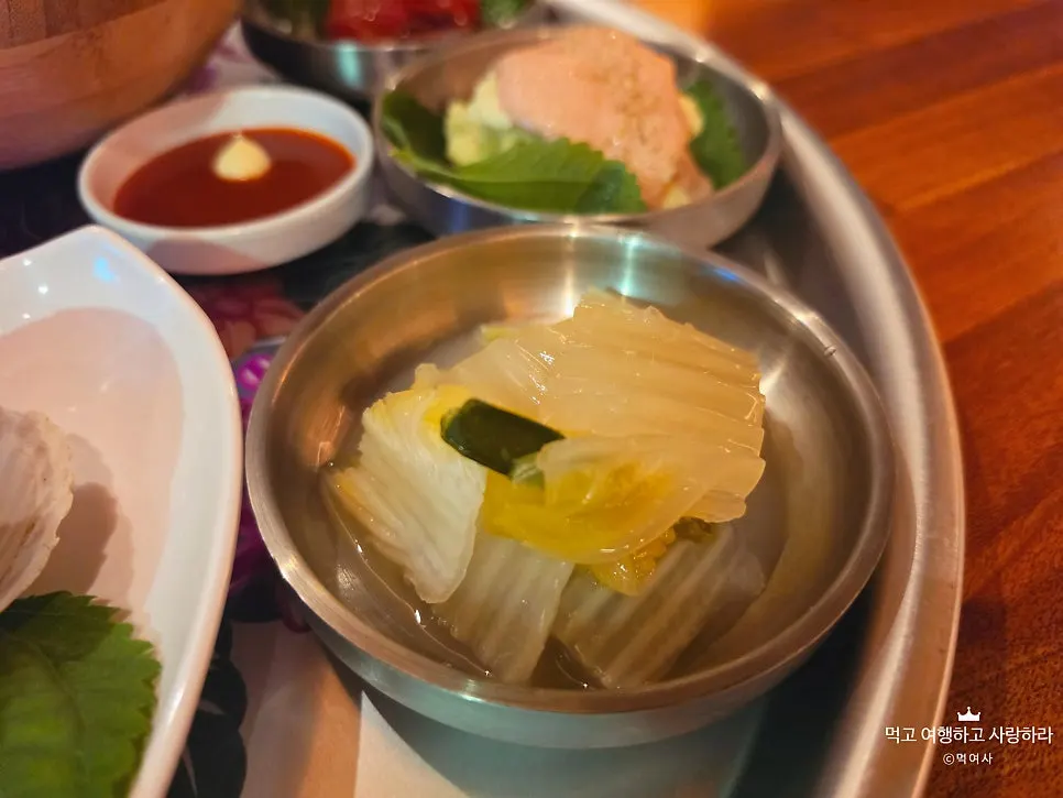 주안상 곁들임 백김치
