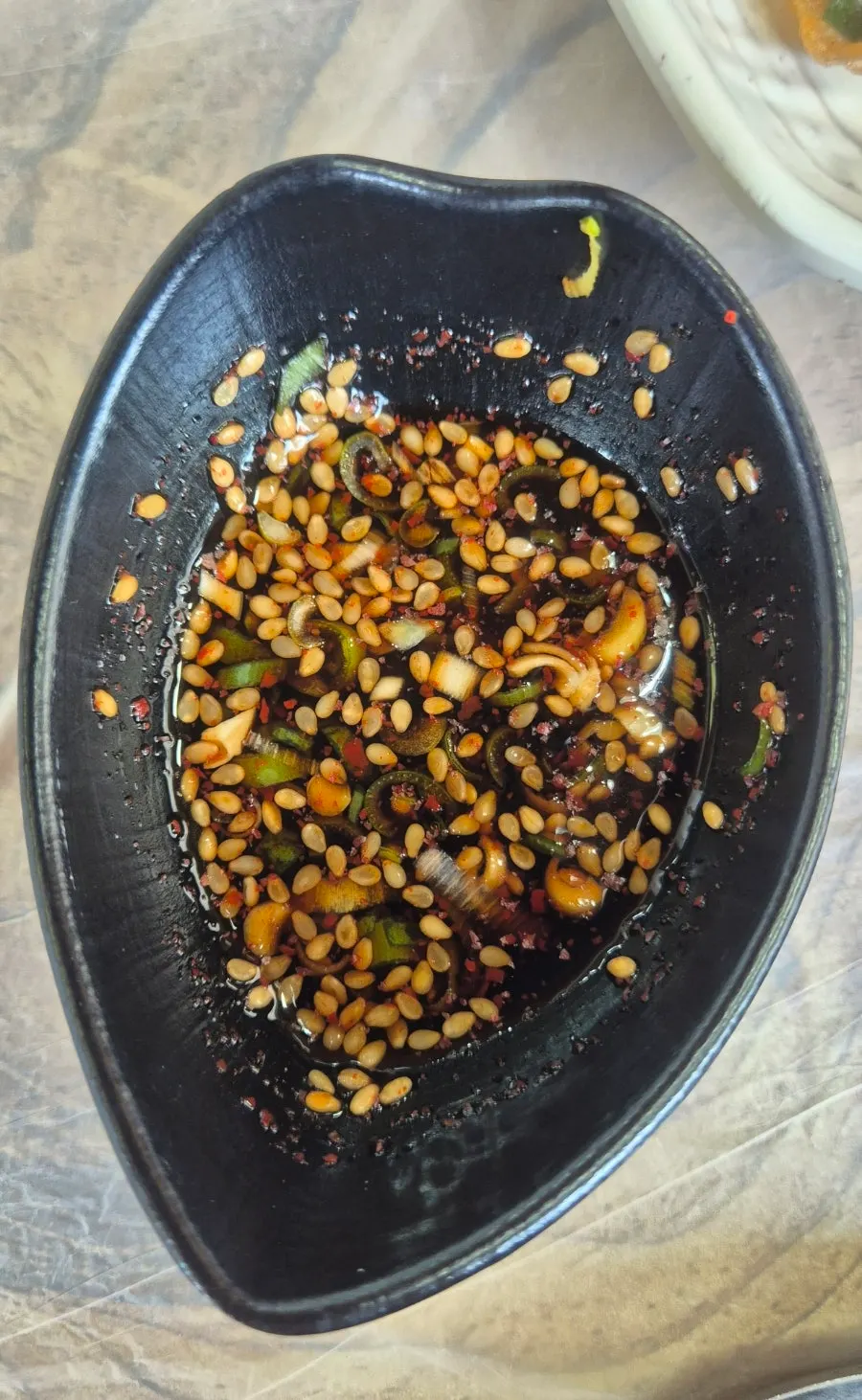 Nutty Chodang sundubu with seasoning sauce