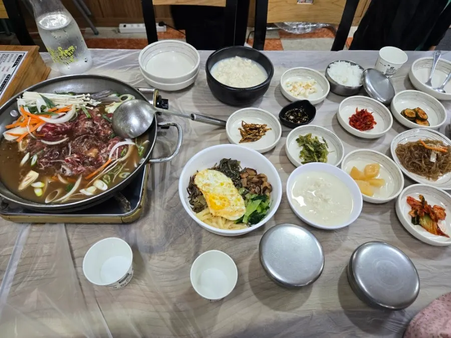 Sundubu restaurant stop during the Sokcho family trip