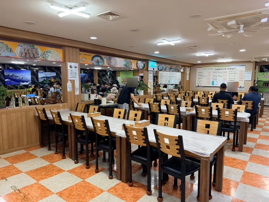 진솔할머니순두부 전용 주차장 전경