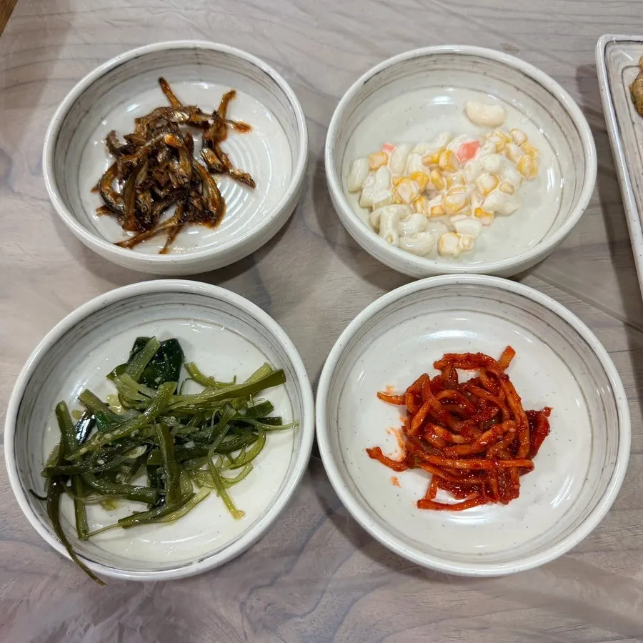초당순두부 상차림 반찬 구성