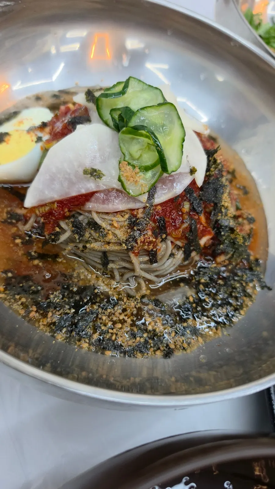 속초 여행 중 들른 막국수집 풍경