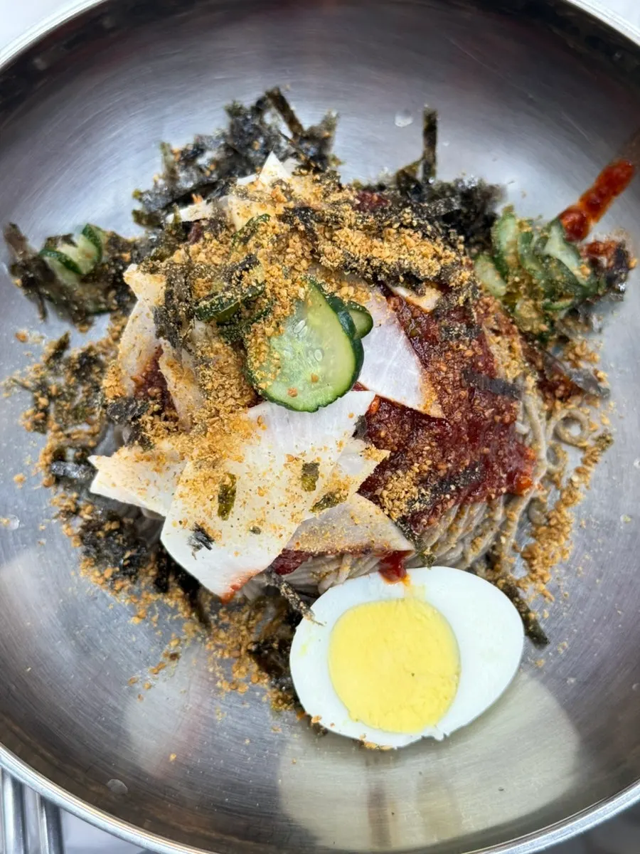 양념장 비빔 메밀 막국수