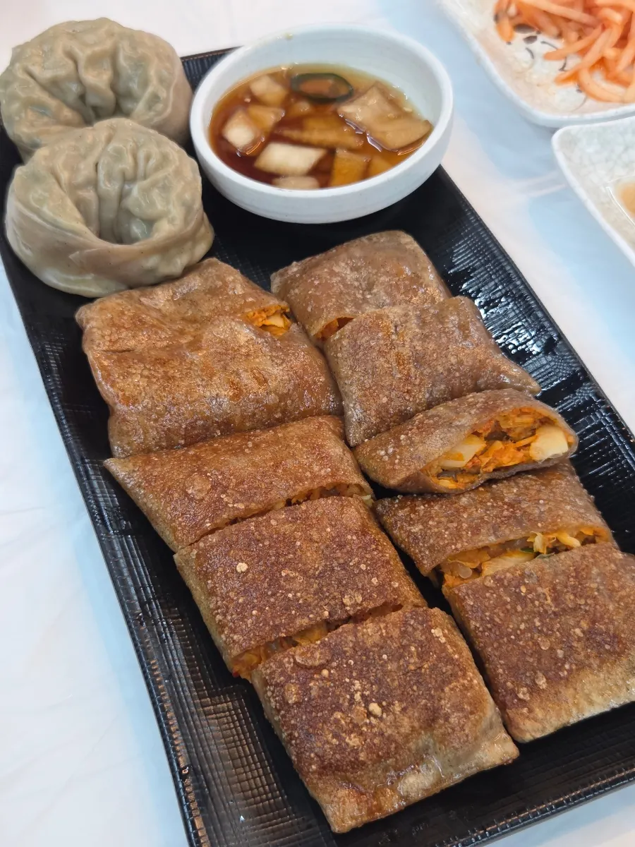 메밀전병 단면