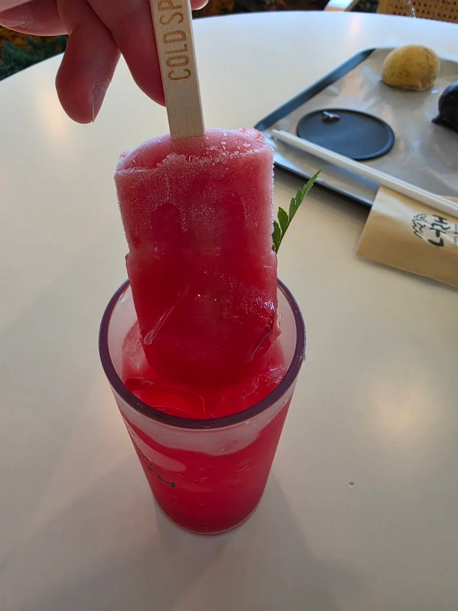 Watermelon Kok Juice with ice cream