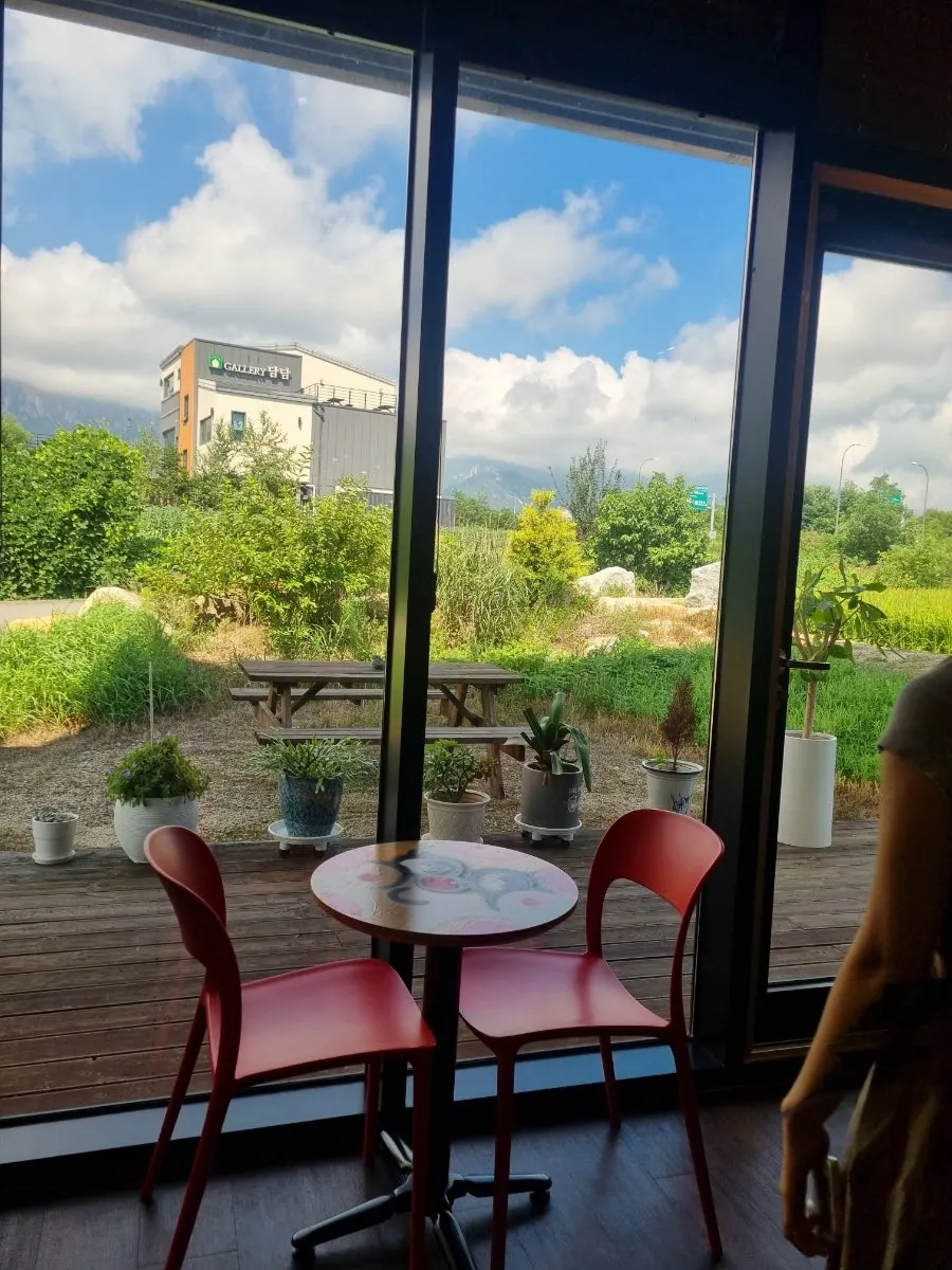 Café seating area
