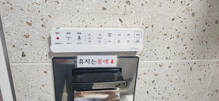 Bidet installed in the bathroom