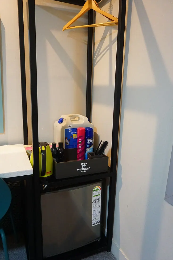 Space beside the room bed