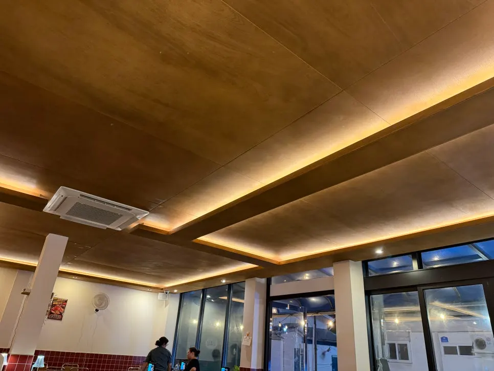 Seo Jubang's table under warm lighting