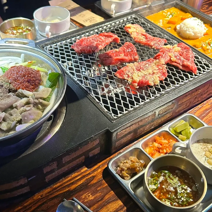 Neukgansal grilling with garlic seasoning