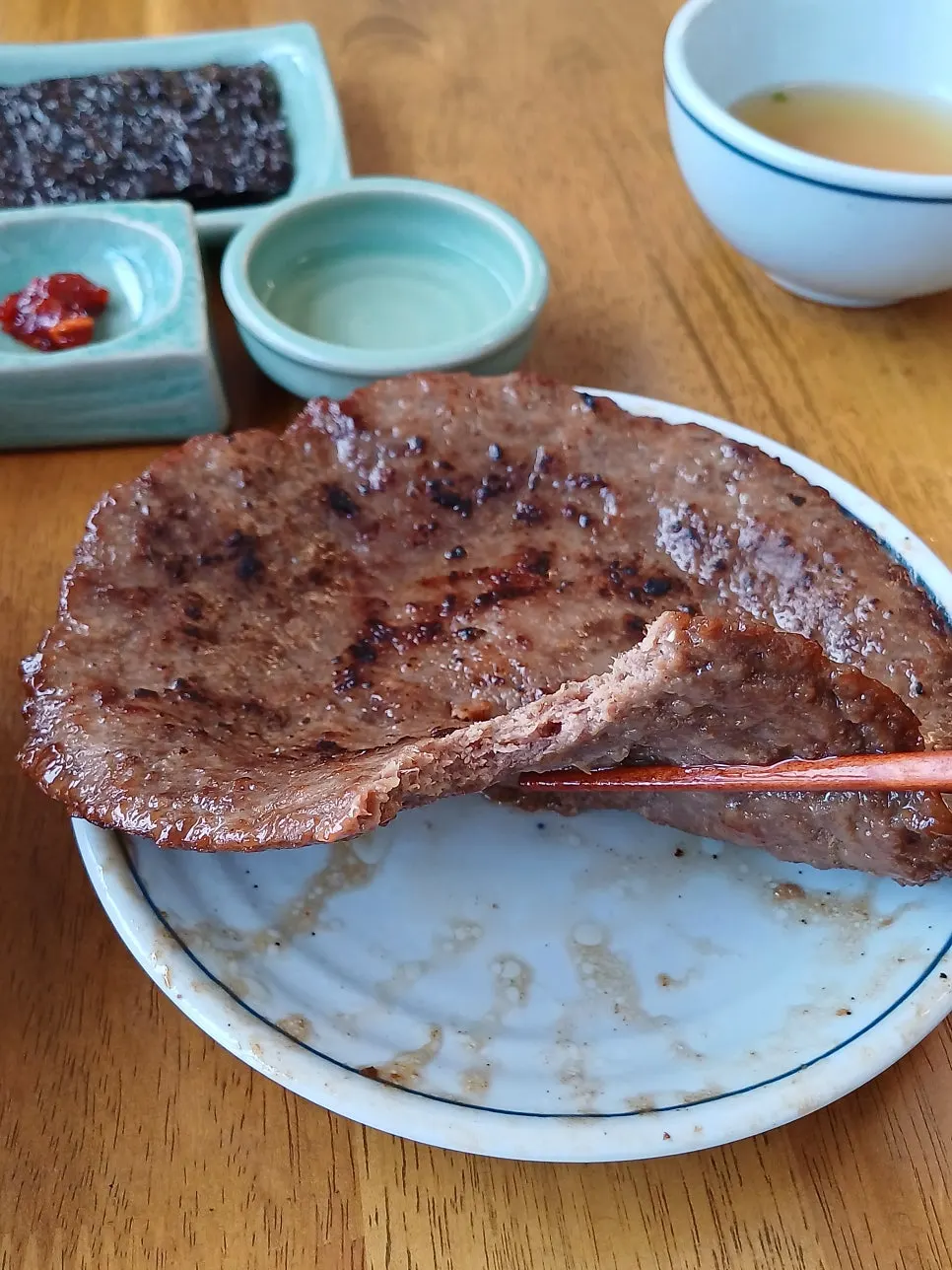 전처럼 한판으로 나온 갈비