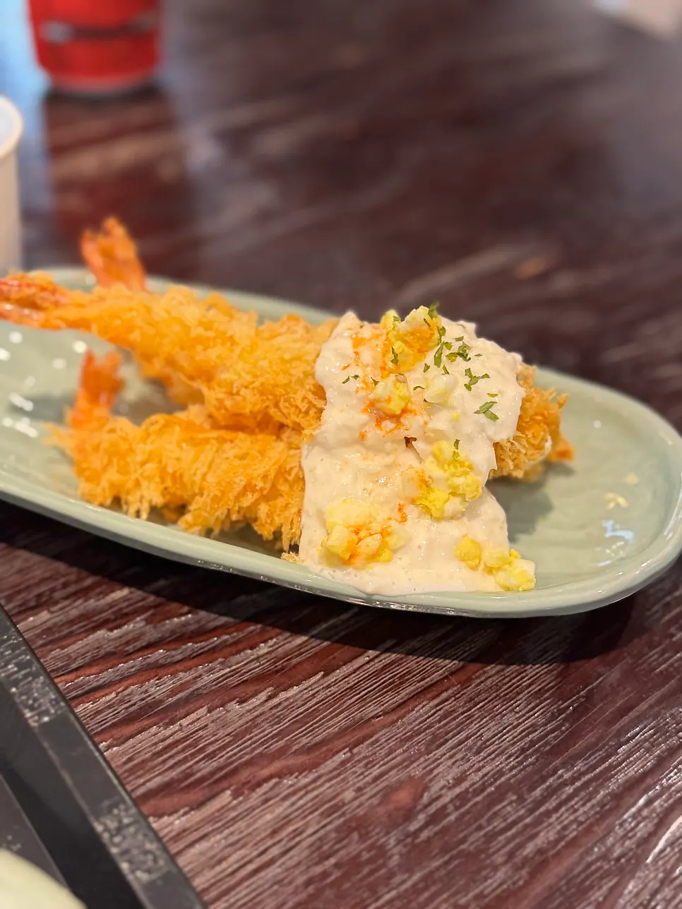拌好的牛排釜饭一勺