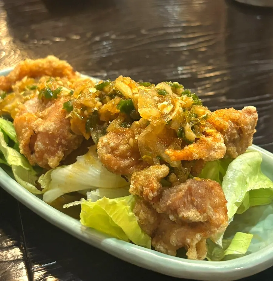 松木鍋飯上岩店套餐側菜油淋雞