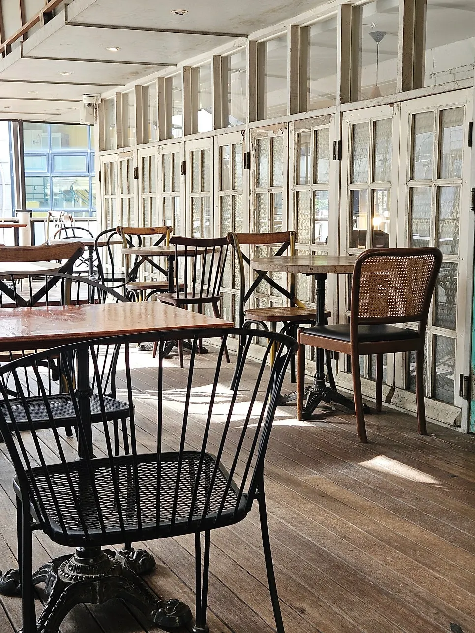 Interior seating area at Something About Coffee