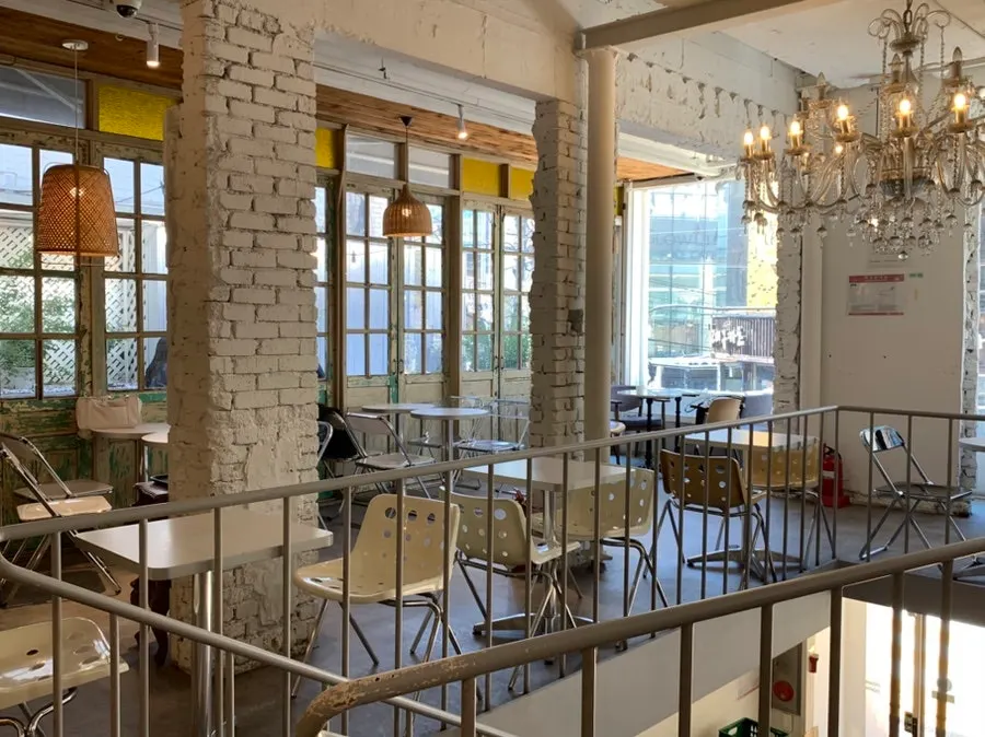 2nd floor with the order counter