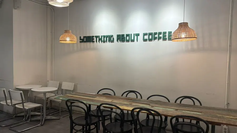 A signature photo of Something About Coffee's desserts and drinks