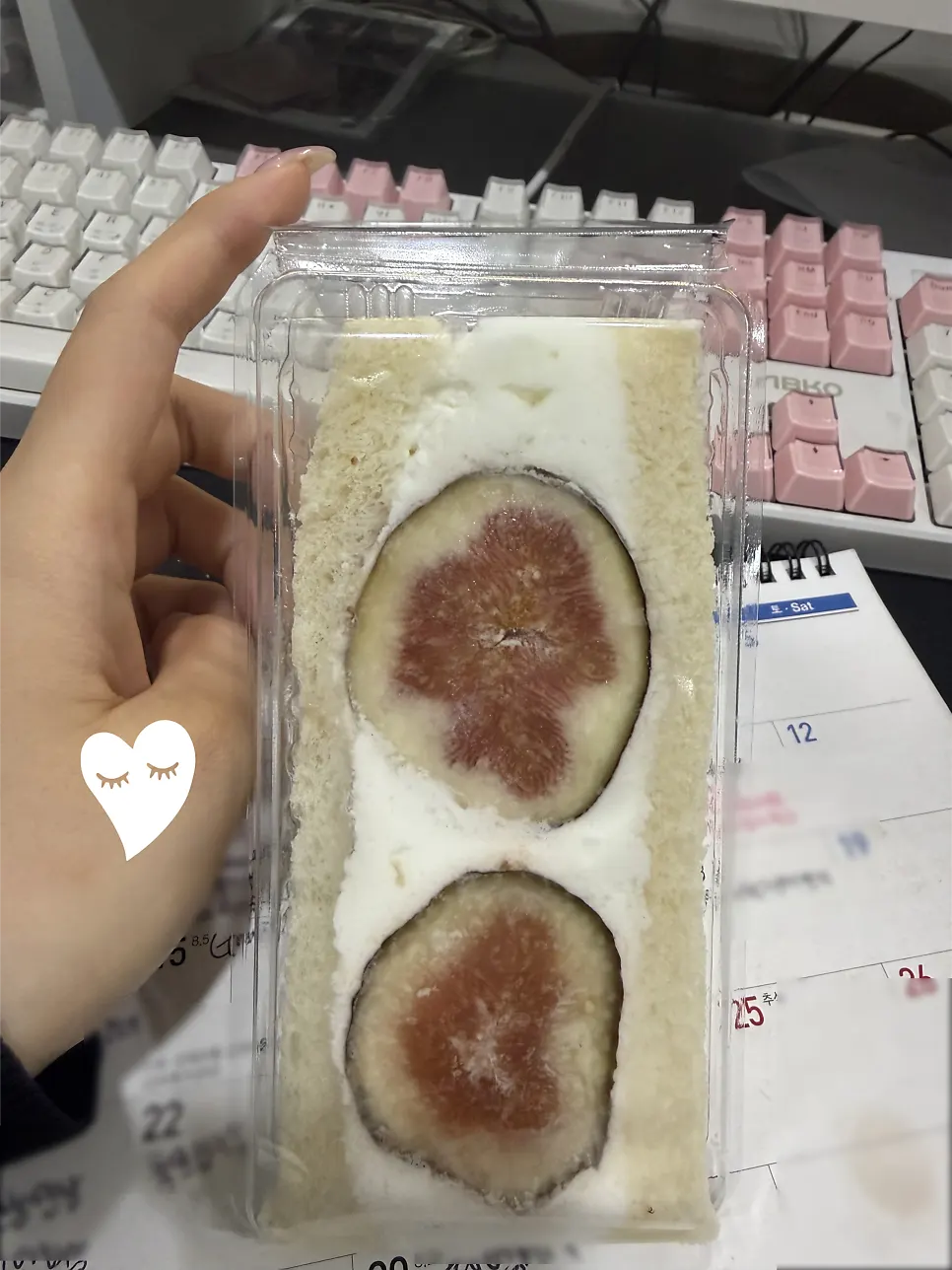 집에서 먹은 포장 무화과산도