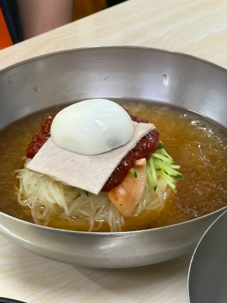 살얼음 육수의 물밀면